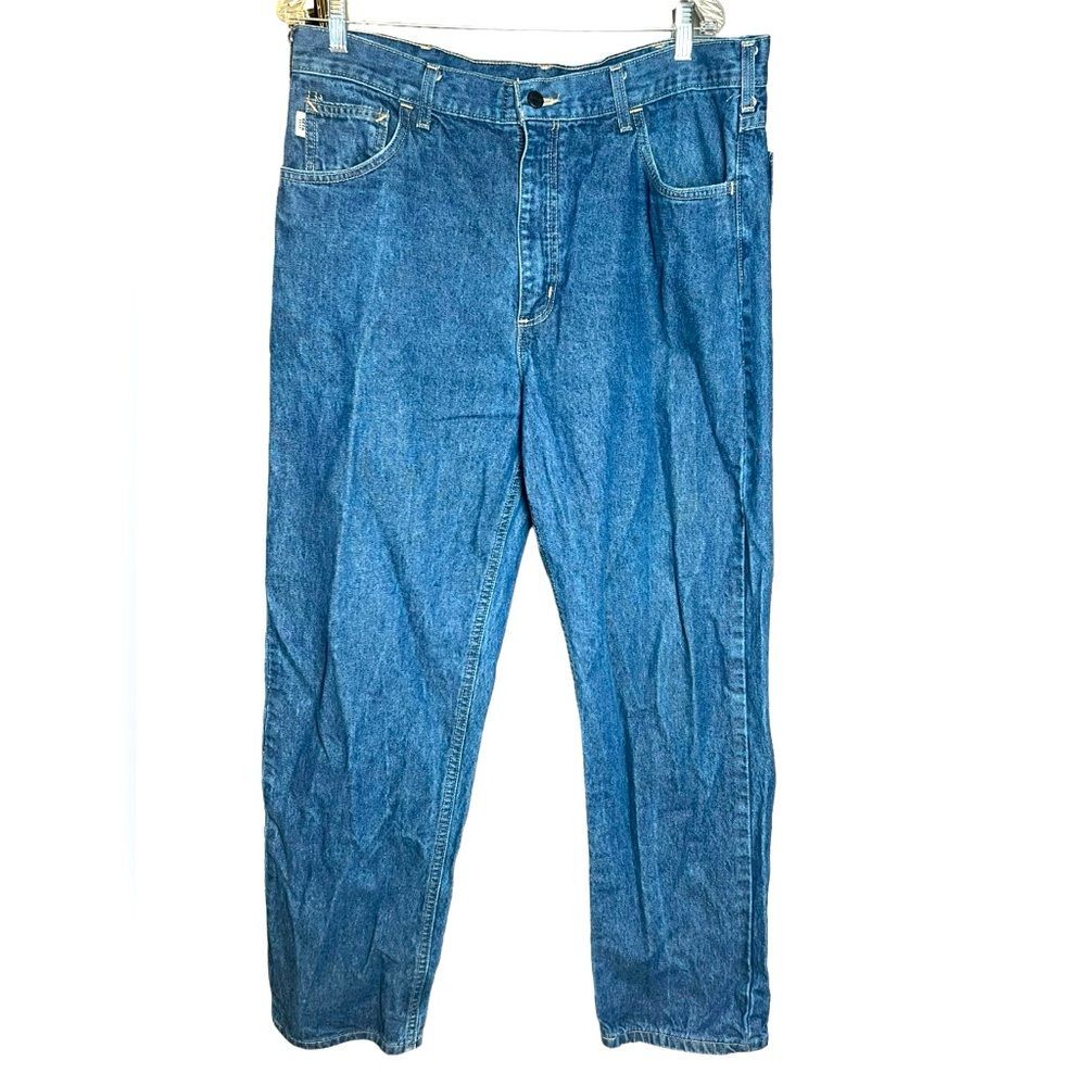 Carhartt Jean FLAME-RESISTANT‎ RUGGED FLEX® RELAXED  5 POCKET JEAN in USA 38x3